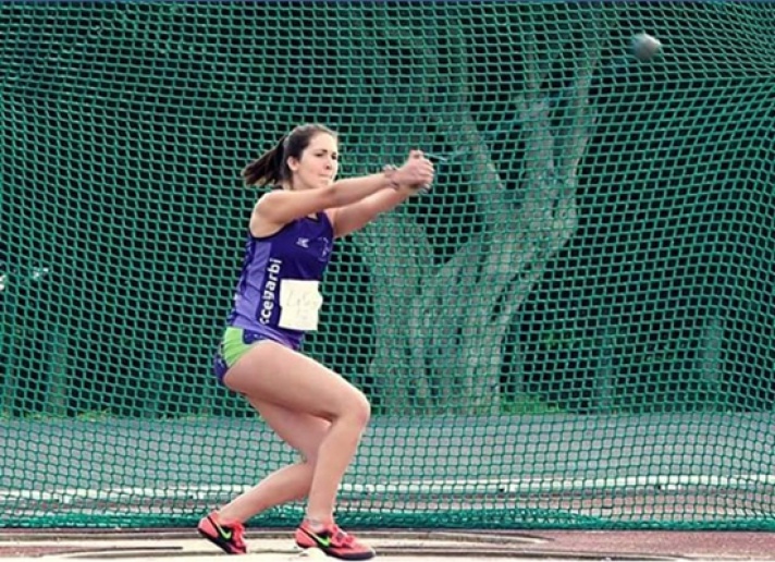 Gema Martí, record autonómico juvenil en martillo (60,60m)/Gema Martí, rècord autonòmic juvenil en martell (60,60m)