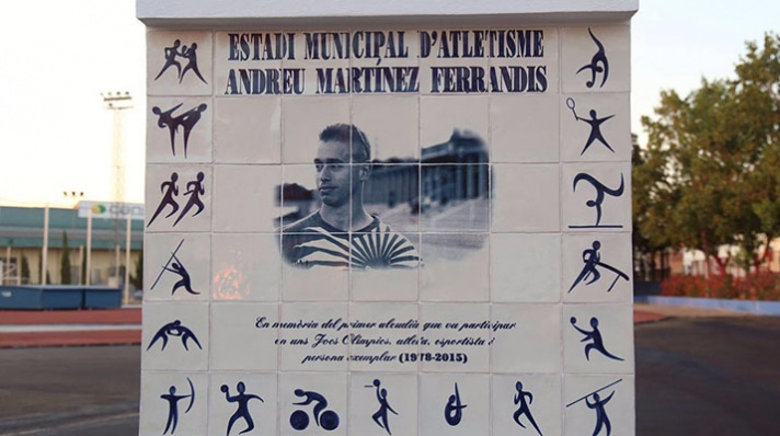 Andreu Martínez ya tiene su pista en L'Alcúdia/Andreu Martínez ja te la seua pista a L'Alcúdia