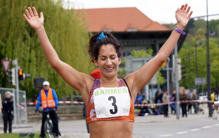 Récord en 20km marcha de Mª Dolores Marcos (1h 39:47)/Rècord en 20km marxa de Mª Dolores Marcos (1h 39:47)