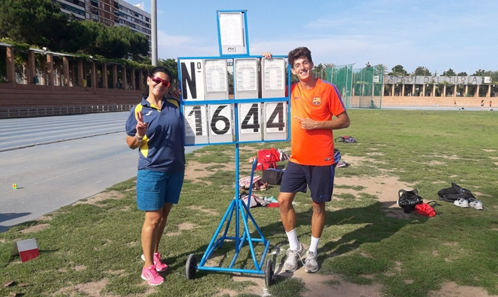 Marcos Ruiz, rompe la barrera de los 16m/Marcos Ruiz, trenca la barrera dels 16m