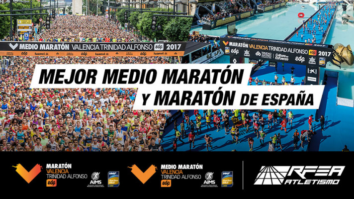 Maratón y Medio Maratón de Valencia, mejores carreras de España/Marató i Mitja Marató de Valencia, millors carreres d'Espanya
