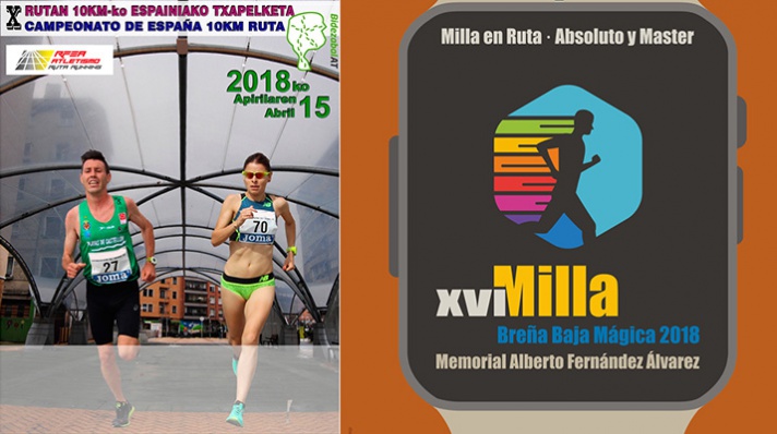 Milla y 10km, nacionales por partida doble/Milla i 10km, nacionals per partida doble