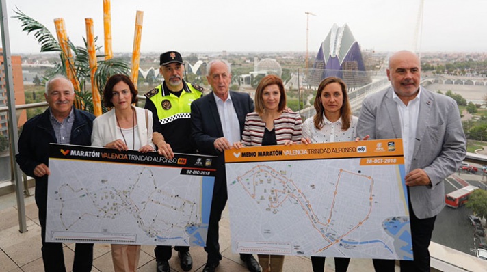 Recorridos más rápidos para Maratón y Medio Maratón Valencia/Recorreguts més ràpids per a Marató i Mitja Marató Valencia