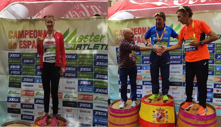 Tres preseas en el nacional máster de maratón/ Tres medalles en el nacional màster de marató