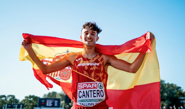 David Cantero, subcampeón de Europa en la cuarta carrera de su vida al aire libre/David Cantero, subcampió d'Europa en la quarta carrera de la seua vida a l'aire lliure