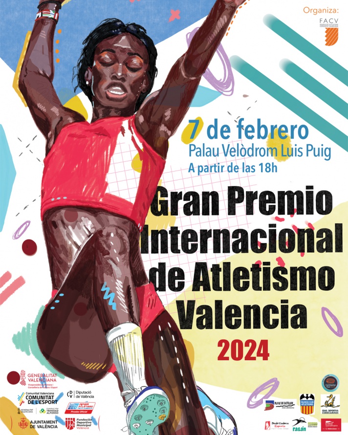 El Gran Premio Internacional de Atletismo Valencia 2024, el 7 de febrero en el Luis Puig/El Gran Premi Internacional d'Atletisme València 2024, el 7 de febrer en el Lluís Puig