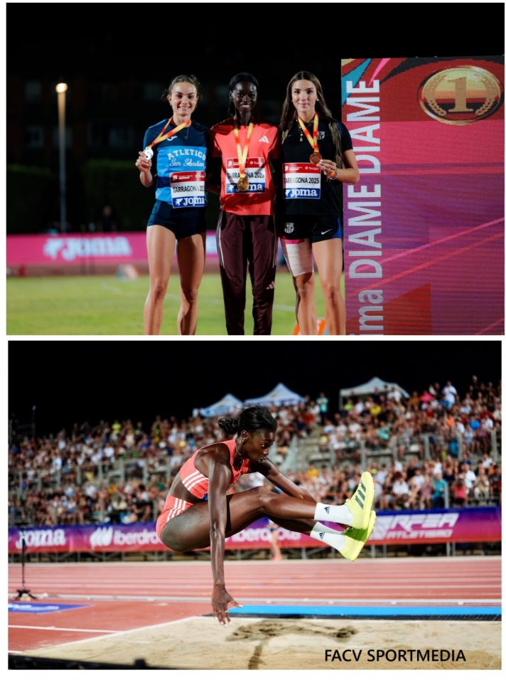 Fátima Diame logra su segundo título de campeona de España/Fàtima Diame aconseguix el seu segon títol de campiona d'Espanya