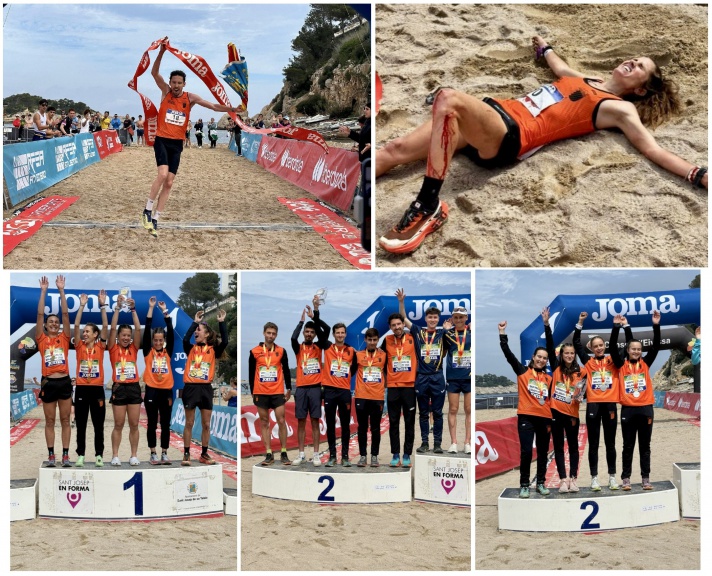 Andreu Blanes y María Fuentes, campeones de España de trail/Andreu Blanes i María Fuentes, campions d'Espanya de trail