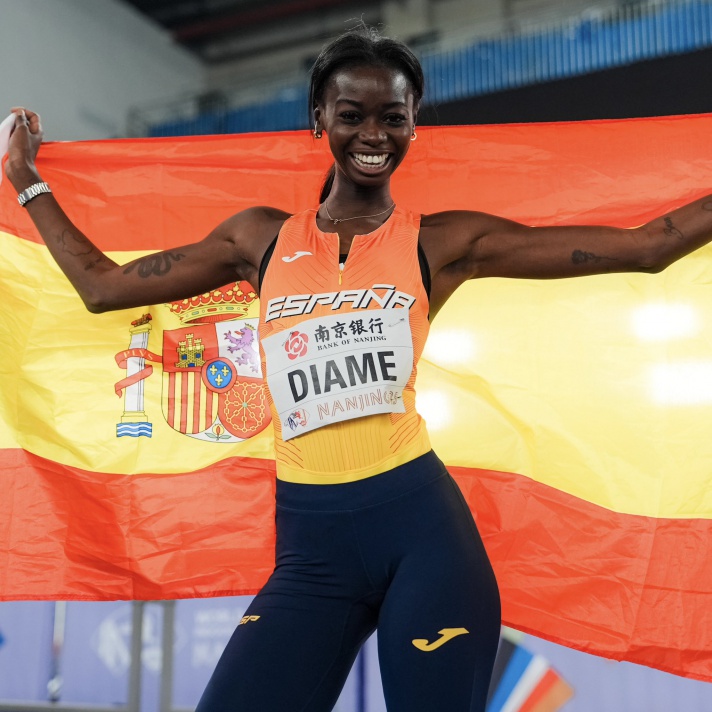 Fátima Diame repite medalla de bronce en el Mundial/Fàtima Diame repetix medalla de bronze en el Mundial
