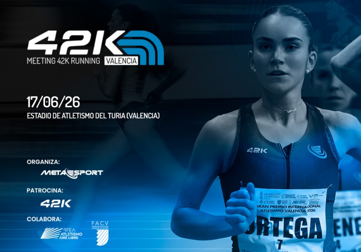 El Meeting 42K Valencia celebra su primera edición el 17 de junio en el Estadio de Atletismo del Turia/El Meeting 42K València celebra la seua primera edició el 17 de juny en l'Estadi d'Atletisme del Túria