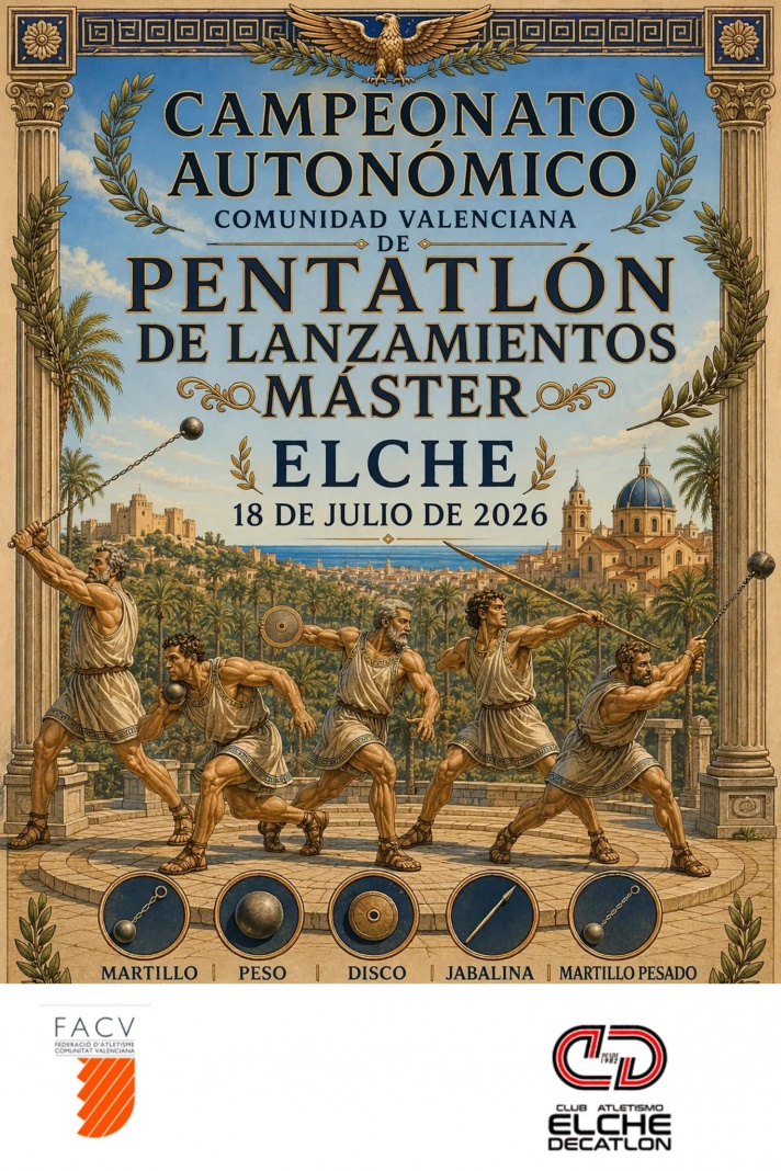 Campeonato Autonómico Pentatlón lanzamientos Master AL 2026/Campionat Autonómic Pentatló Llançaments Master AL 2026