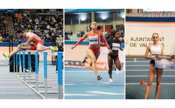 Quique Llopis vuelve a poner en pie a Valencia y acaricia el récord de España de 60 metros vallas/Quique Llopis torna a posar en peu a València i acaricia el rècord d'Espanya de 60 metres tanques